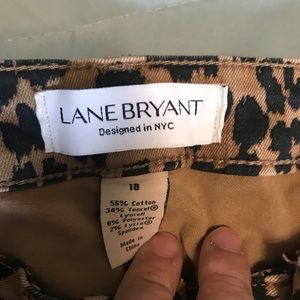 Lane Bryant Leopard ankle pants